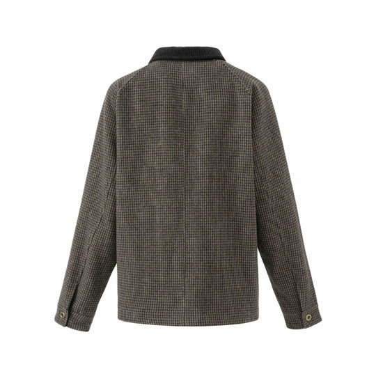 Herren Doppelreihiger Wollmix-Blouson mit Cordkragen und aufgesetzten Pattentaschen Shop Nory
