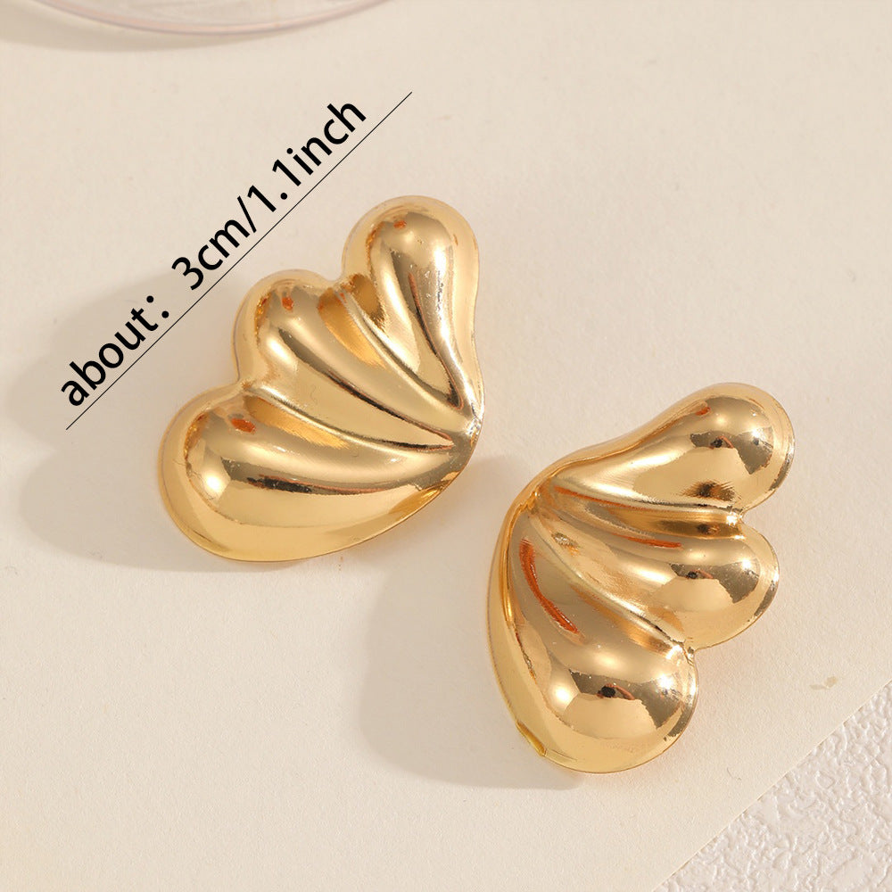 Damen Ohrstecker im eleganten Muschel-Design Shop Nory 1784077177