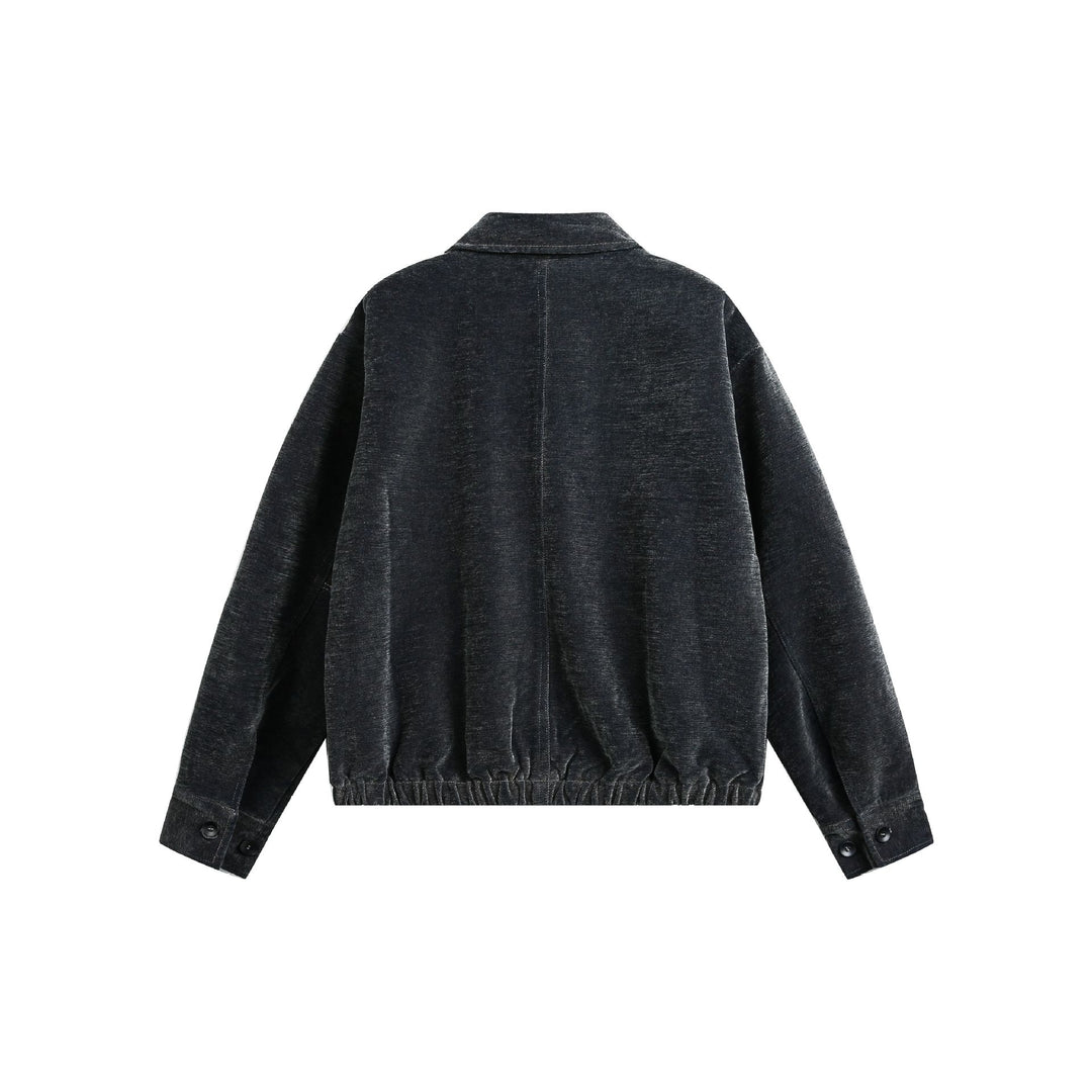 Unisex Boxy-Bomberjacke mit Hemdkragen, Frontreißverschluss und aufgesetzten Pattentaschen Shop Nory