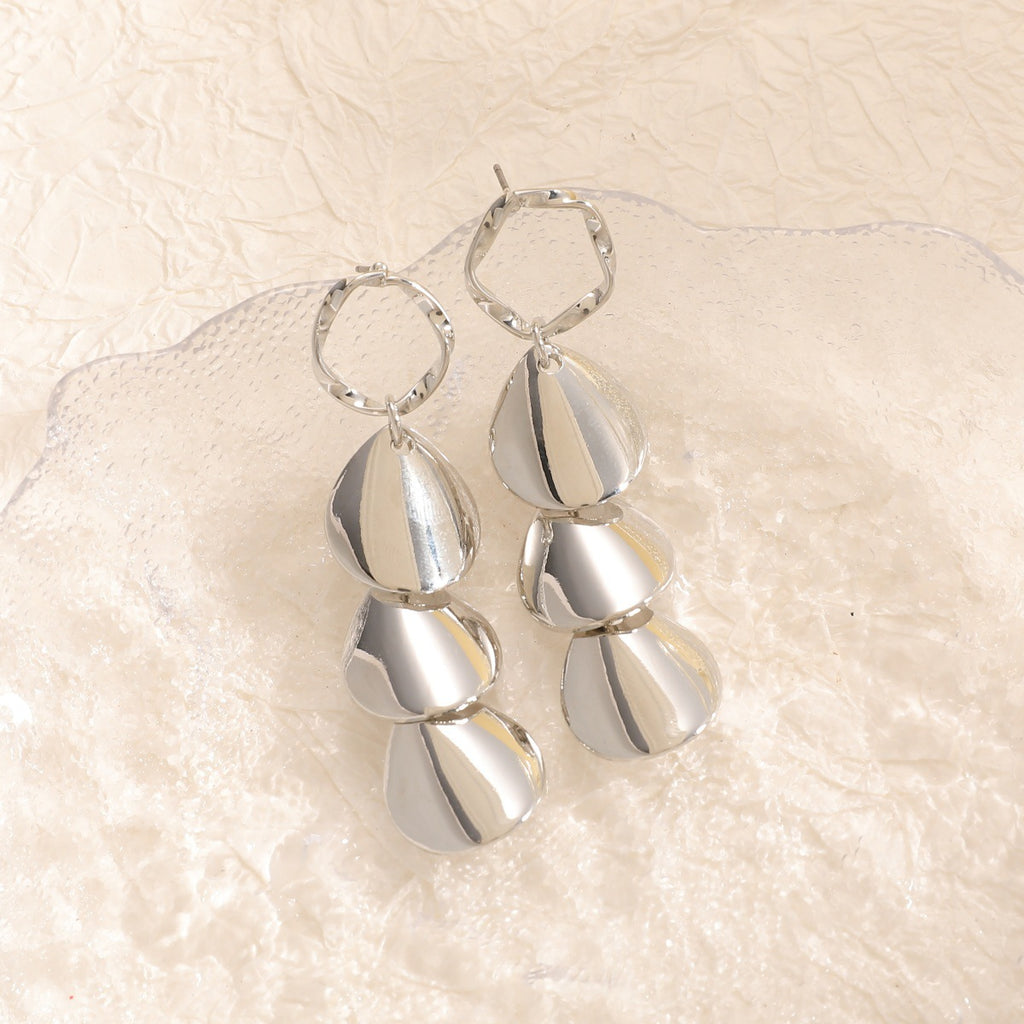 Damen Hängende Ohrringe mit elegantem Muscheldesign Shop Nory