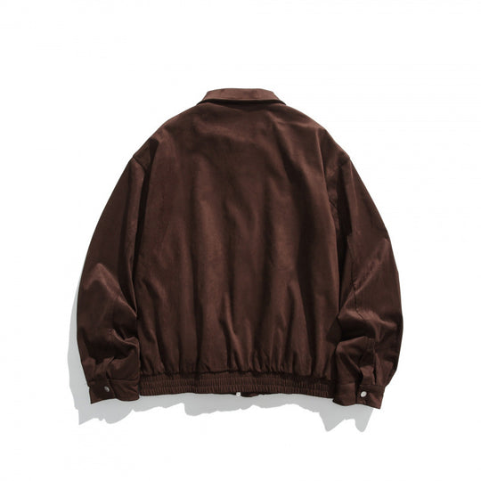 Herren Kurzjacke im Bomberstil aus Mikrofaser-Suede mit Reißverschluss Shop Nory