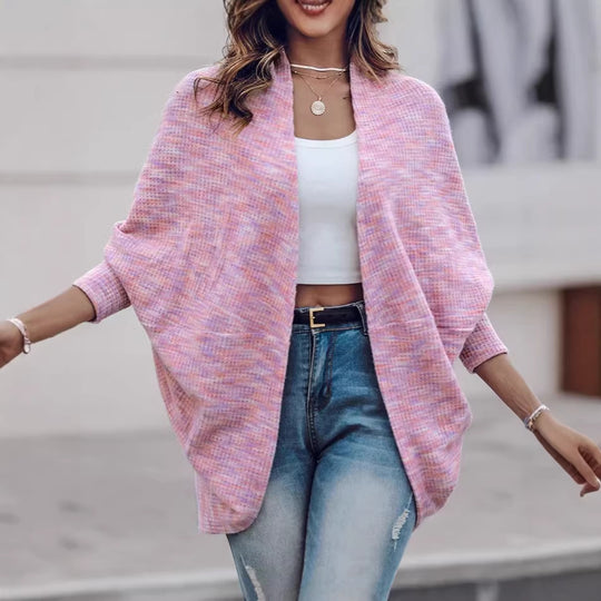Damen Oversized Strickponcho mit offener Front und Bouclé‑Struktur Shop Nory