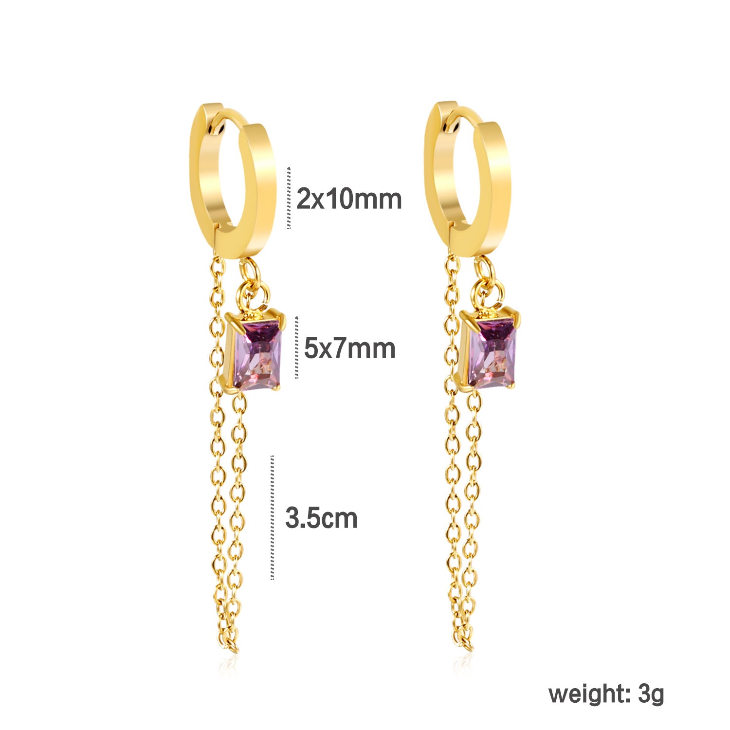 Damen Hängende Ohrhänger mit funkelnden Kristallen und eleganter Goldverzierung Shop Nory