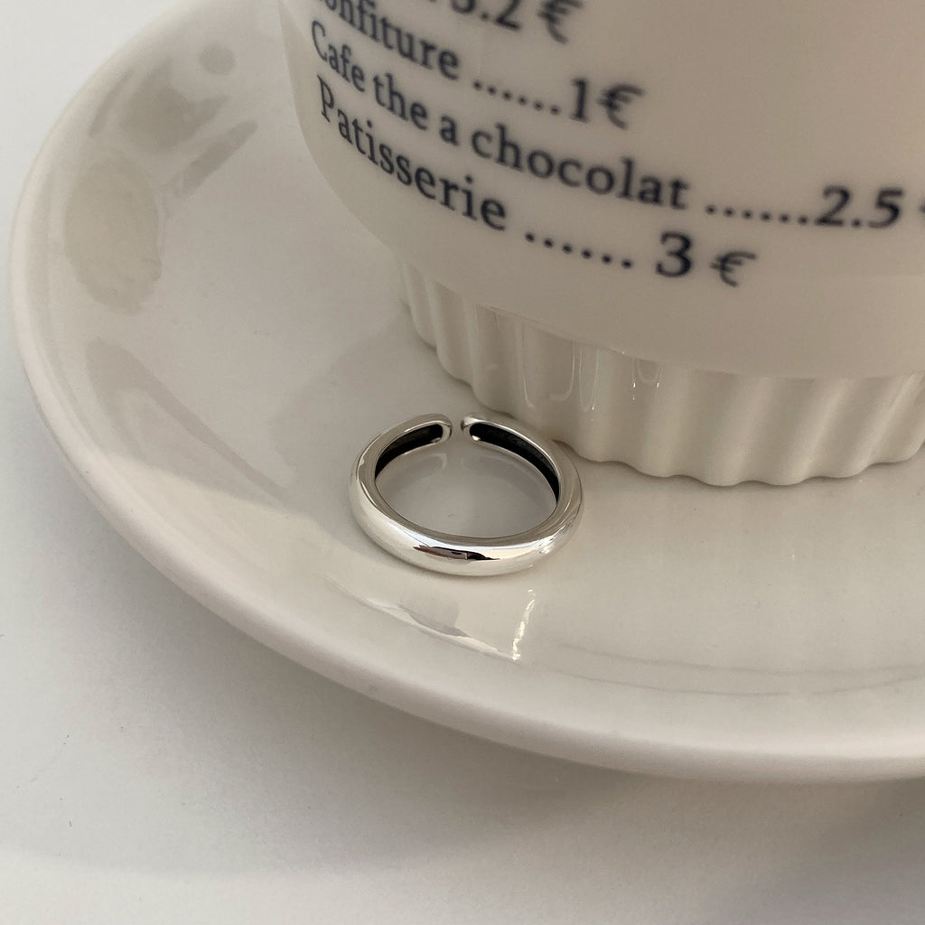 Damen Zierlicher Silberring mit Perlen-Design Shop Nory