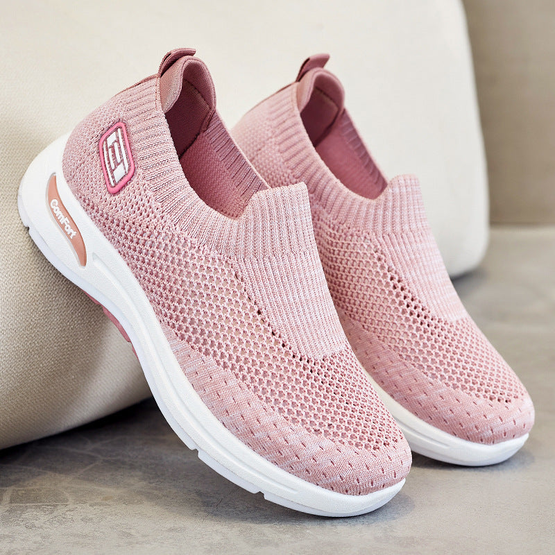 Damen Atmungsaktive Slip-On Sneakers mit weichem Stretch-Obermaterial