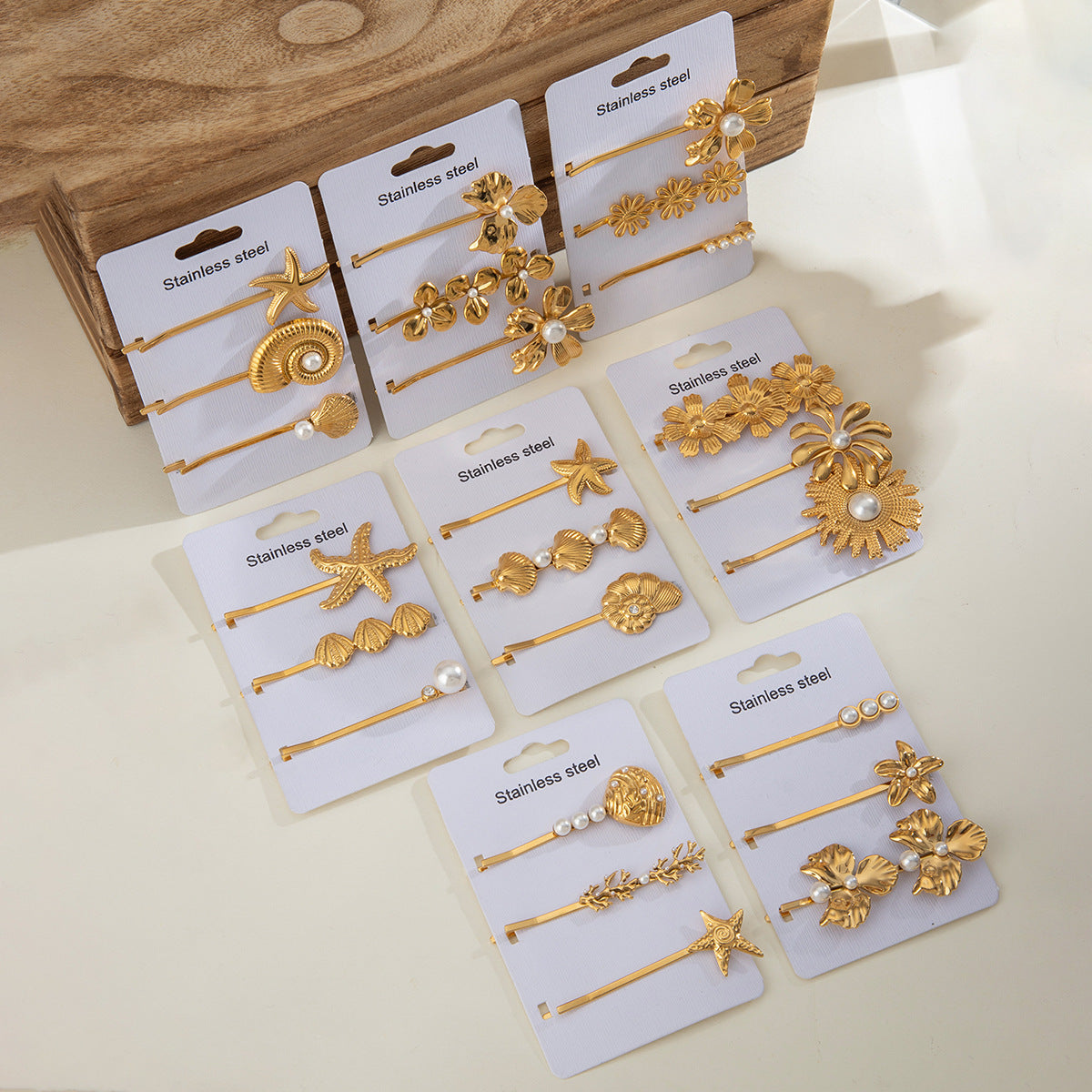 Damen Haarschmuck mit maritimen Muschelmotiven und hypoallergener Edelstahlverarbeitung Shop Nory