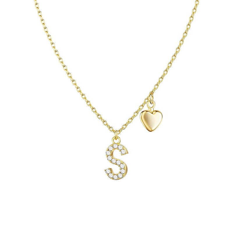 Damen Halskette mit personalisiertem Anhänger aus Edelstahl und Zirkonia Shop Nory