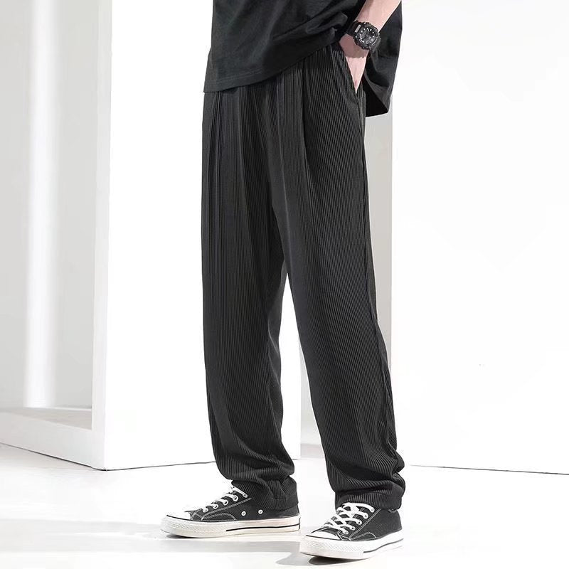 Herren Legere Plissee-Hose Shop Nory