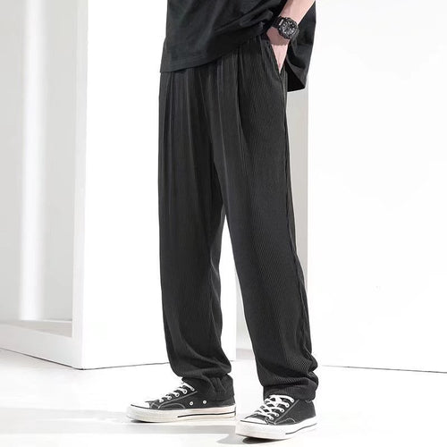 Herren Legere Plissee-Hose Shop Nory