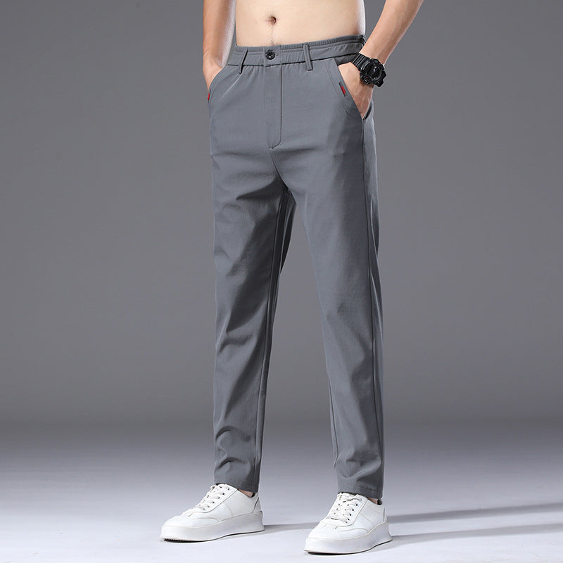 Herren modische und bequeme Chino-Hose mit elastischem Bund