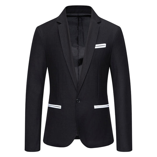 Herren Eleganter Blazer mit kontrastierenden Details