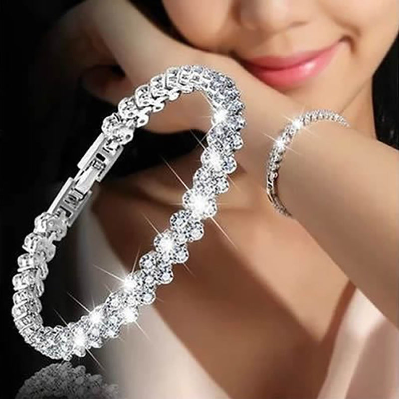 Damen funkelndes Zirkonia Armband Shop Nory