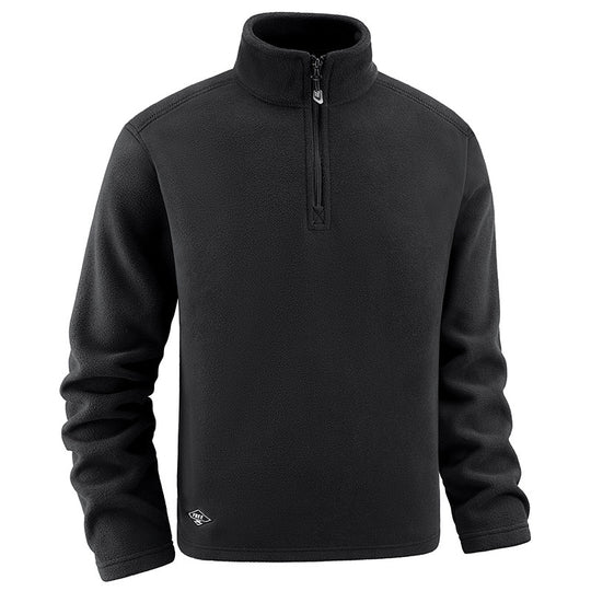 Herren Fleece-Pullover mit Troyer-Kragen und halbem Reißverschluss aus weichem Microfleece Shop Nory