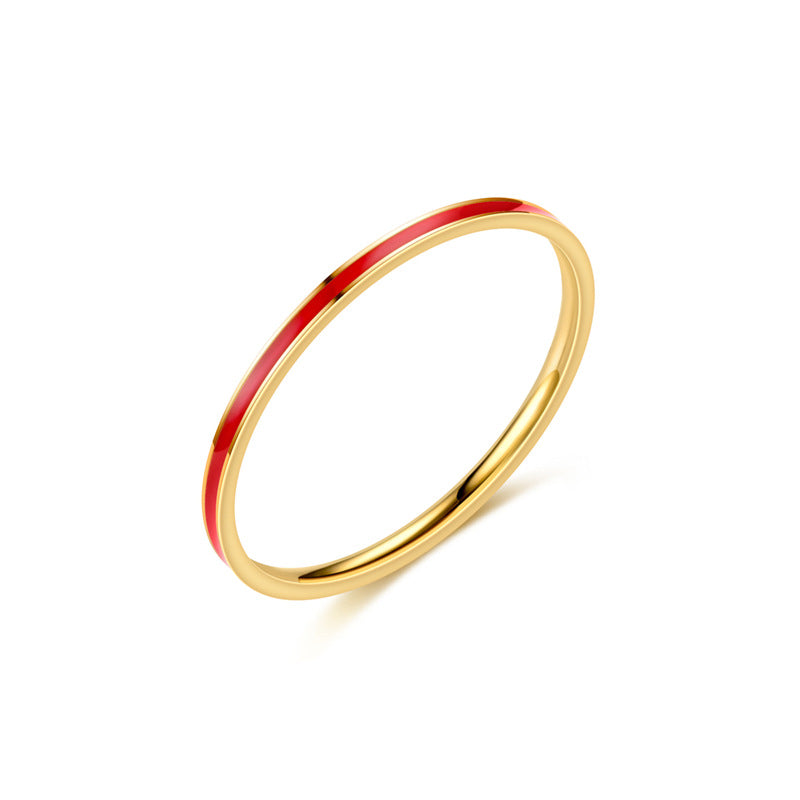 Damen Ring aus hochwertigem Edelstahl mit elegantem, zweifarbigem Design Shop Nory