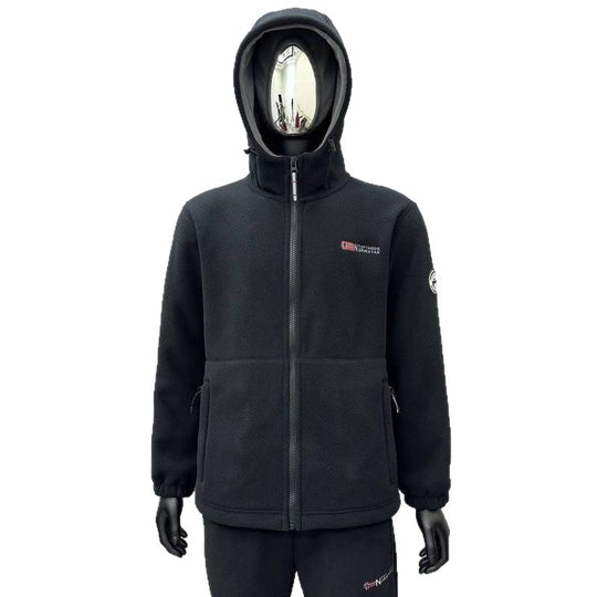 Herren Fleece-Kapuzenjacke mit windabweisender Oberfläche und Reißverschlusstaschen Shop Nory
