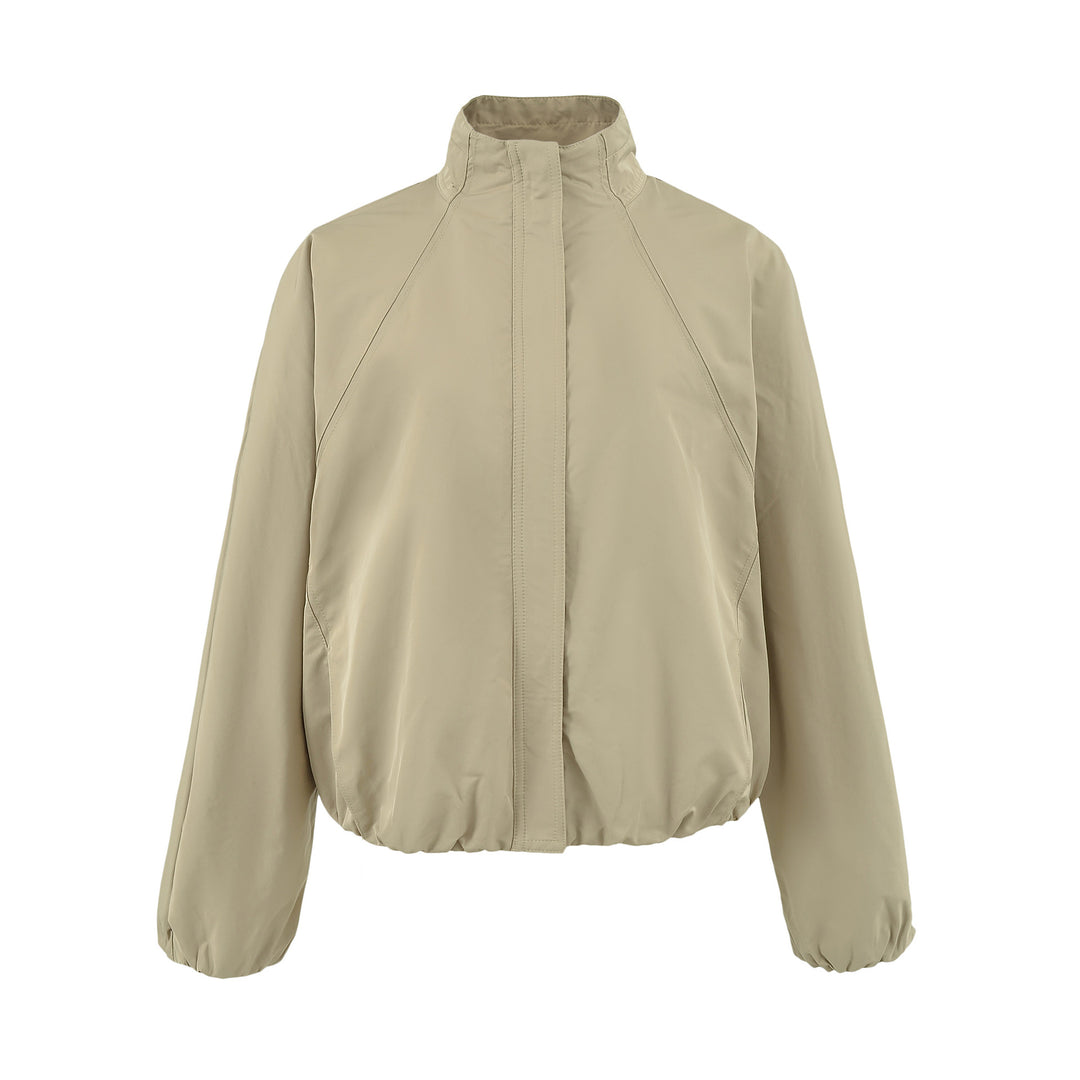 Damen Leichte Regen- und Windjacke mit Stehkragen, verdecktem Reißverschluss und elastischem Saum Shop Nory