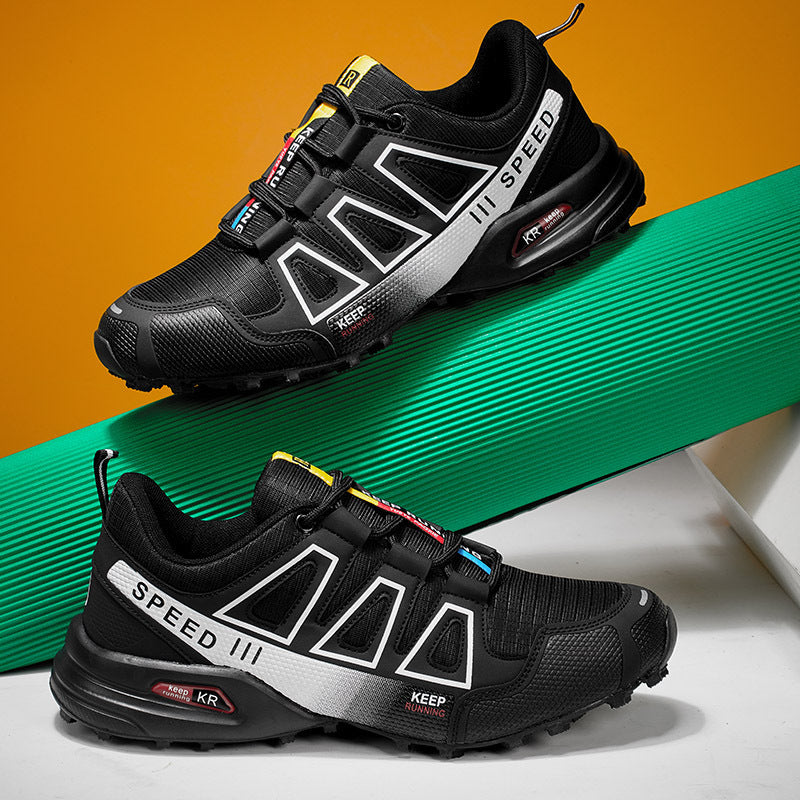 Herren nan robuster Trailrunning-Laufschuh mit stoßdämpfender EVA-Zwischensohle und griffiger Profillaufsohle