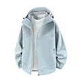 Damen Modische Übergangsjacke mit hohem Kragen und funktionalen Reißverschlusstaschen