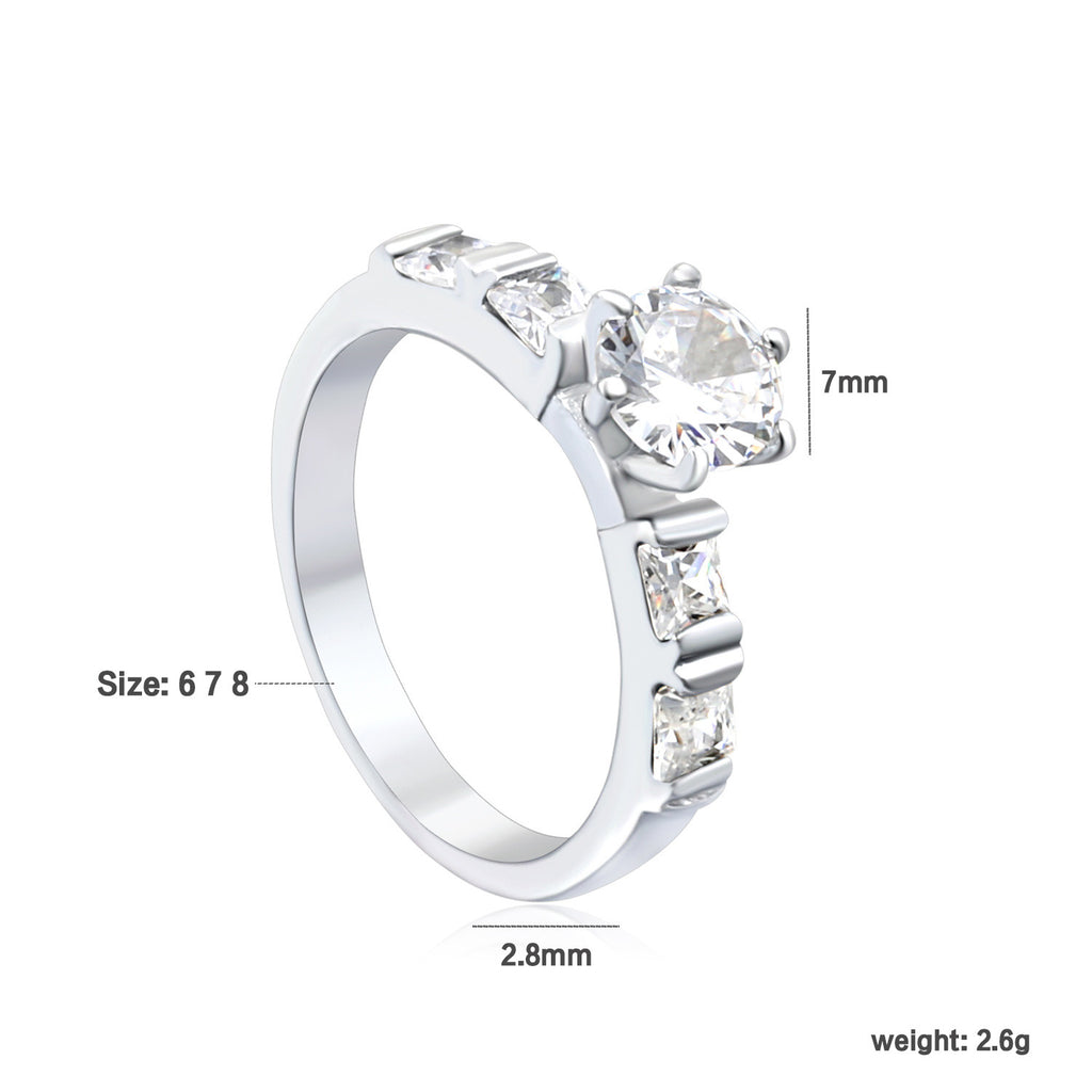Damen Ring mit kunstvollem Zirkonia-Design Shop Nory