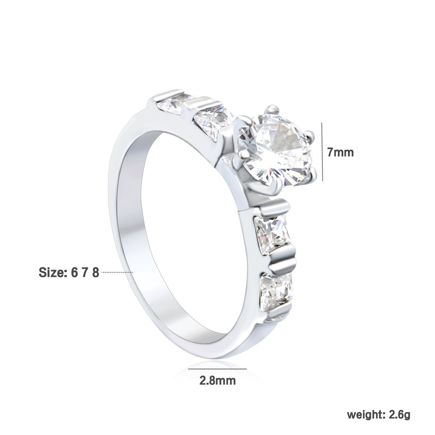 Damen Ring mit kunstvollem Zirkonia-Design Shop Nory