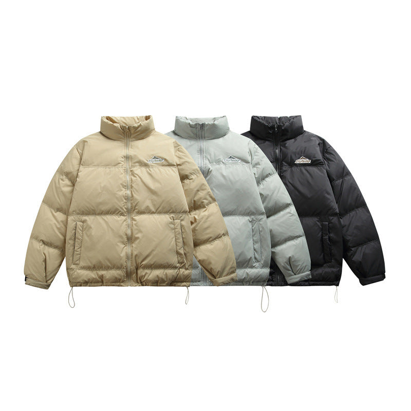 Unisex Boxy-wattierte Thermojacke mit Kordelzugsaum und Stehkragen Shop Nory