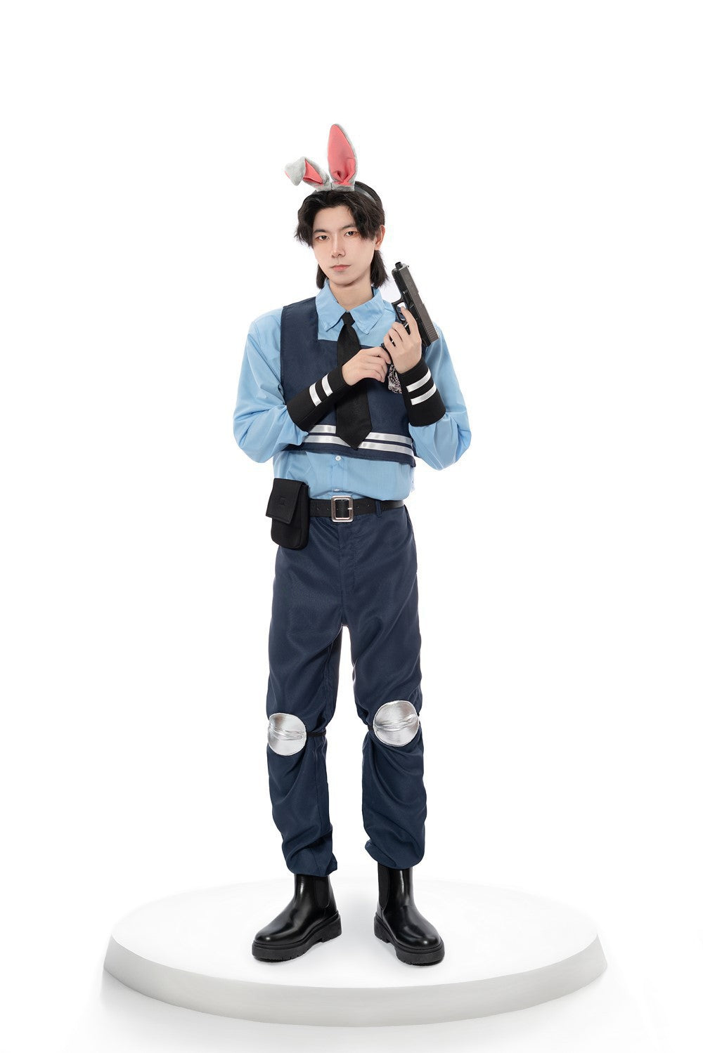 Mädchen Polizistin Kostüm mit Rüschenrock und Accessoires Shop Nory