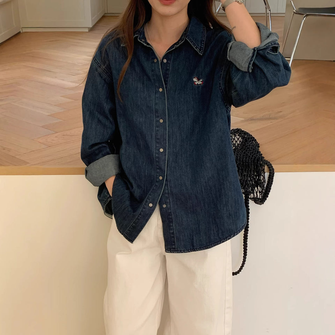 Damen Jeanshemd Shop Nory