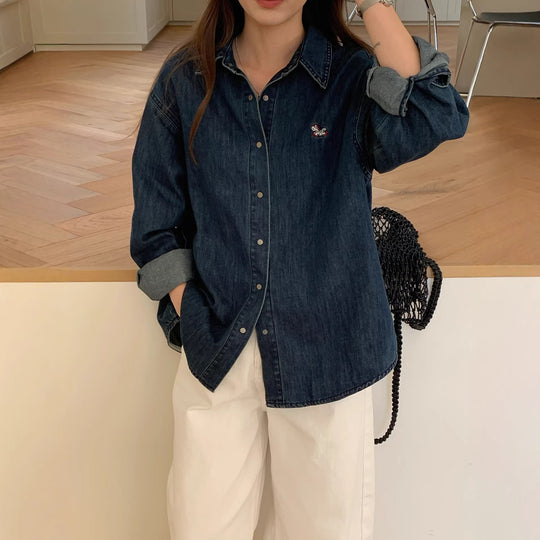 Damen Jeanshemd Shop Nory