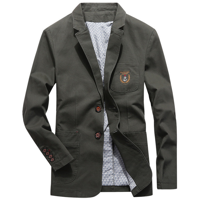 Herren legeres Baumwoll-Sakko im Worker-Style mit Brustpatch und aufgesetzten Taschen Shop Nory