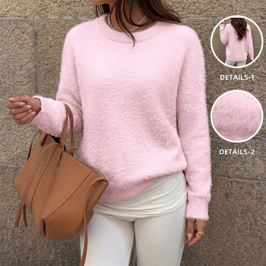 Damen Weicher und eleganter Pullover mit Off-Shoulder-Ausschnitt Shop Nory