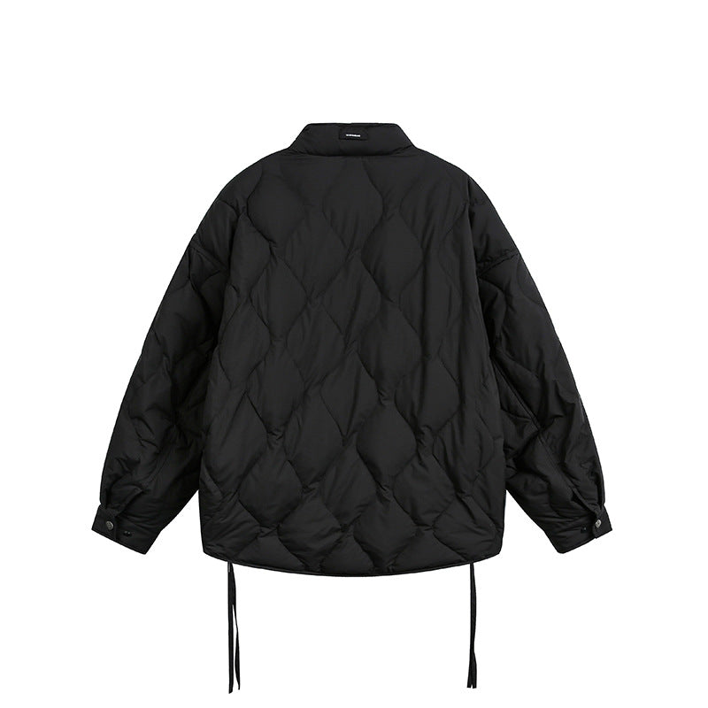 Herren Kurze gesteppte Oversize-Isolationsjacke mit Rautensteppung Shop Nory
