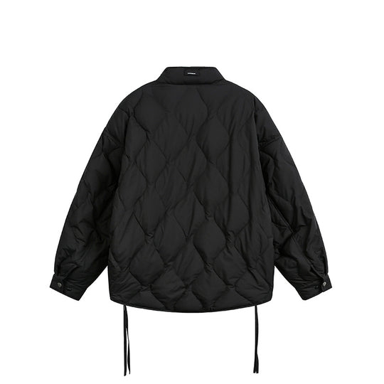 Herren Kurze gesteppte Oversize-Isolationsjacke mit Rautensteppung Shop Nory