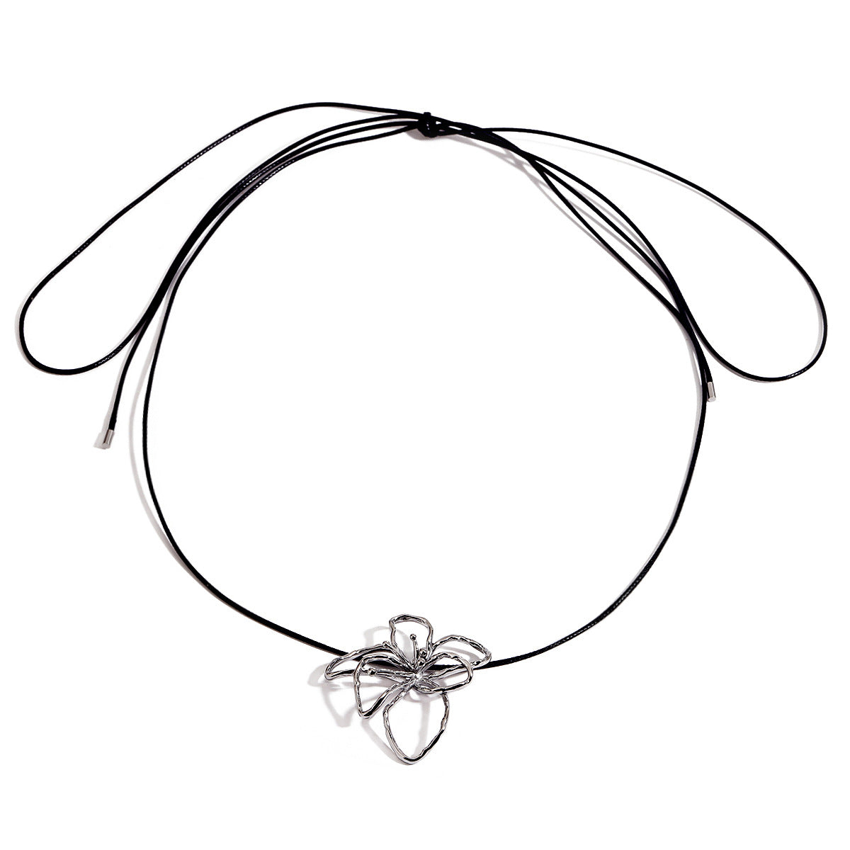 Damen Lange Kette mit Blumendesign Shop Nory