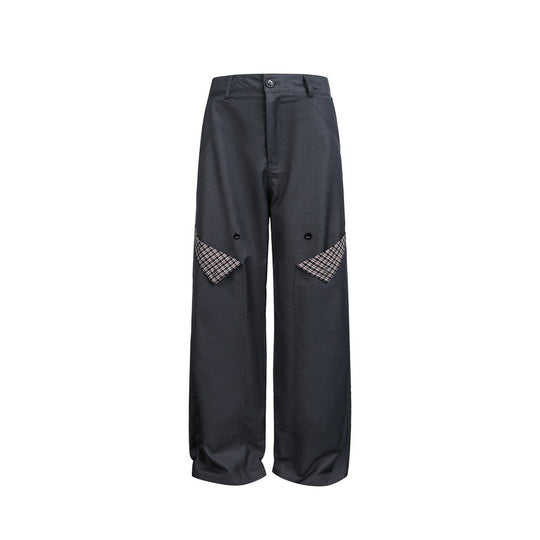 Damen Weite Bundhose mit dekorativen Karo‑Einsatztaschen Shop Nory