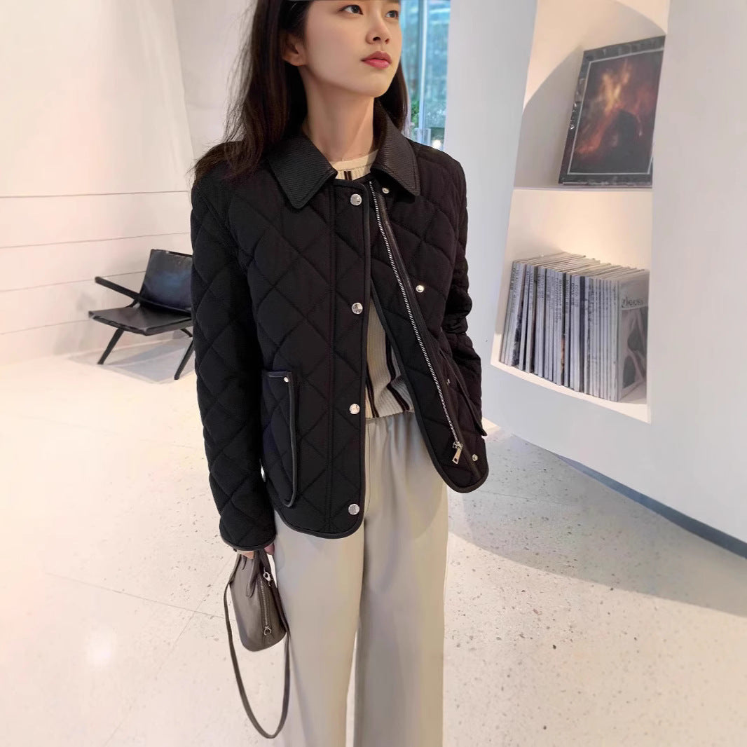Damen Stylische gesteppte Jacke mit hohem Kragen Shop Nory