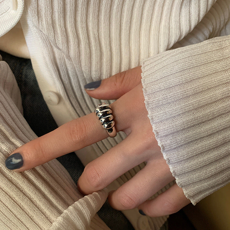 Damen Trendiger offener Ring mit geometrischem Design Shop Nory