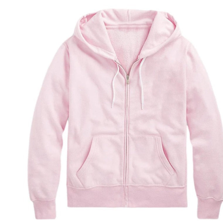 Damen nan lässige Zip-Hoodie-Jacke im Boxy-Cut mit überschnittener Schulter, verdecktem Tunnelzug und großen Kängurutaschen Shop Nory