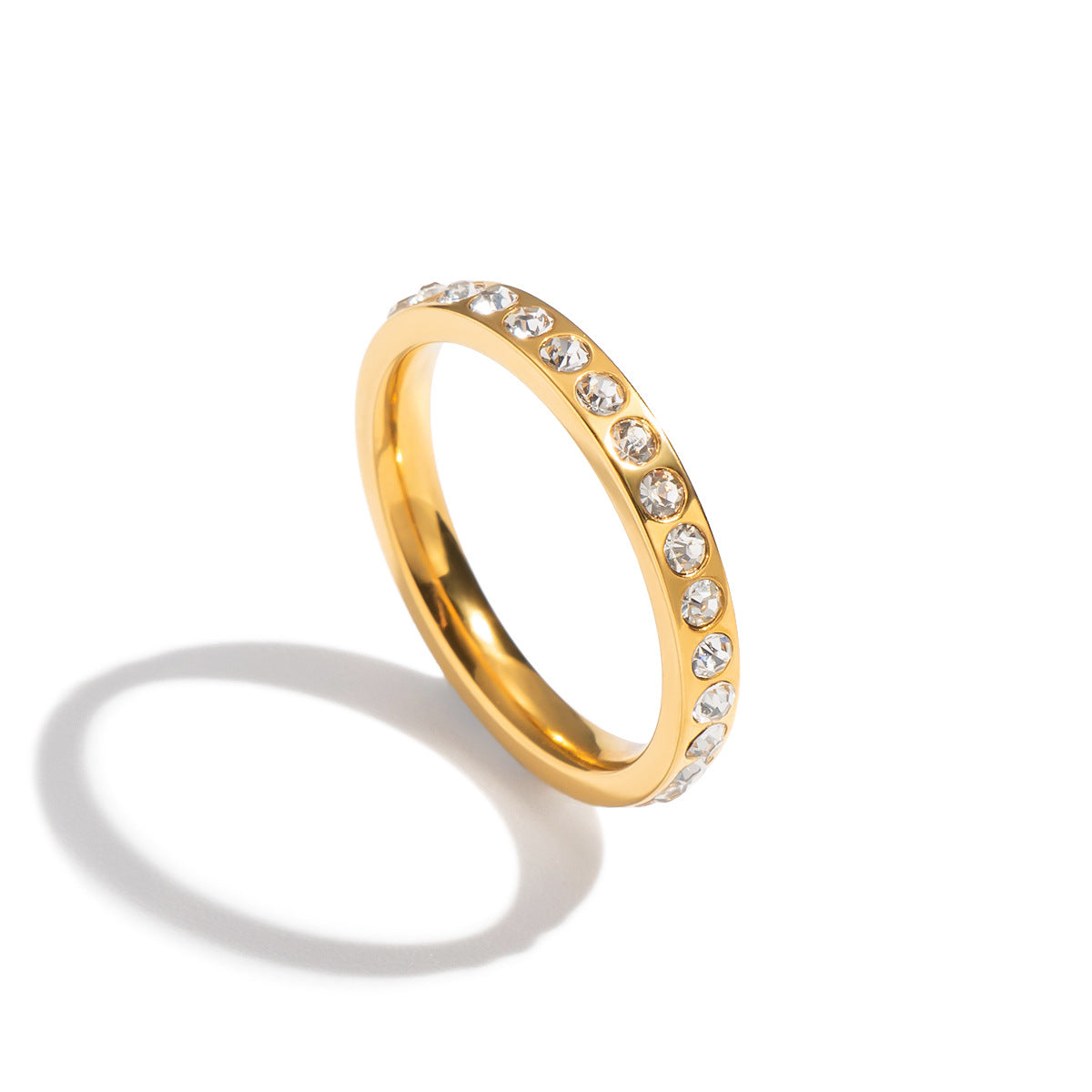 Damen Zirkonia Verlobungsring mit hypoallergenem Edelstahl Shop Nory