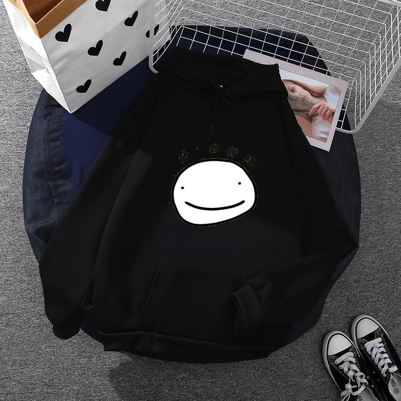Unisex nan oversized Kapuzenpullover mit minimalistischem Frontprint und Kängurutasche Shop Nory