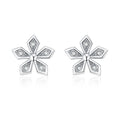 Damen Ohrstecker mit floralen Akzenten und funkelnden Zirkonia Shop Nory