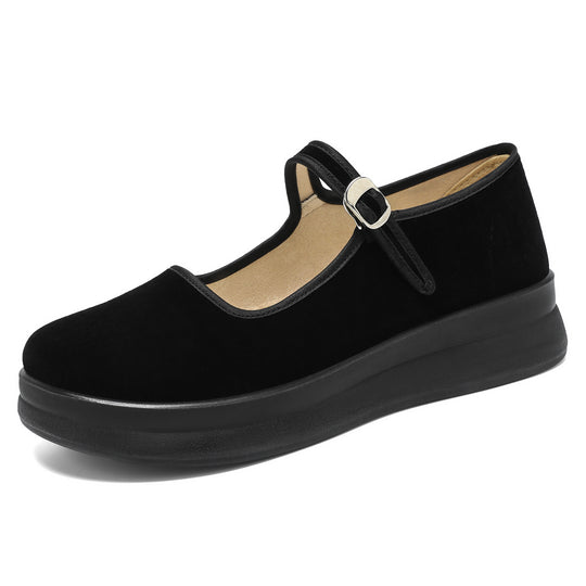 Damen nan Mary-Jane Plateau-Slipper mit verstellbarem Riemen und orthopädischer Komfortsohle Shop Nory