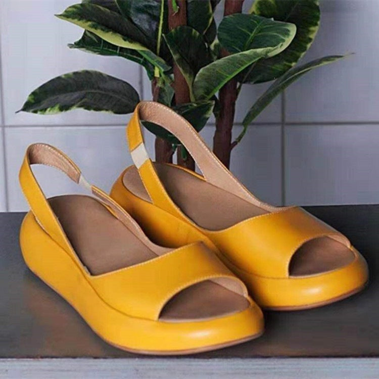 Damen bequeme Sandalen mit offenem Zehenbereich und anatomischer Fußbettung