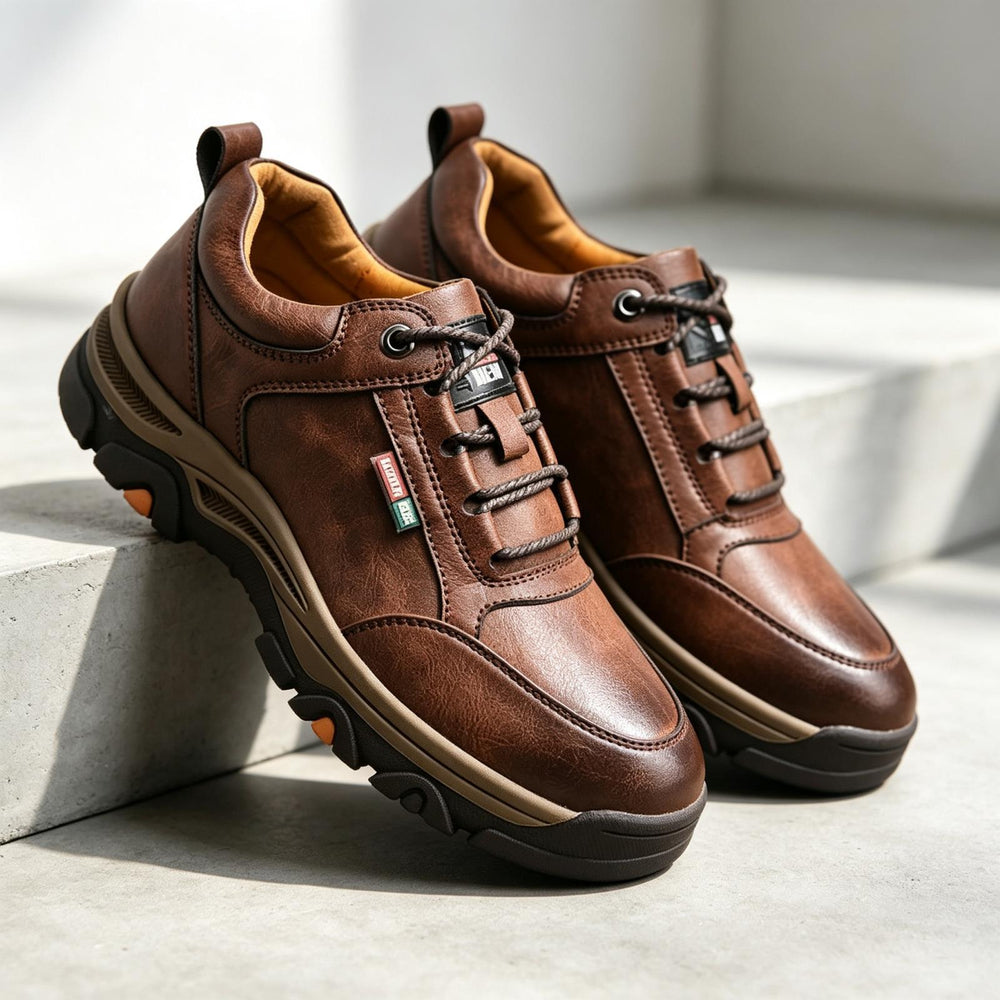 Herren Bequeme und Stylische Leder Sneakers Shop Nory
