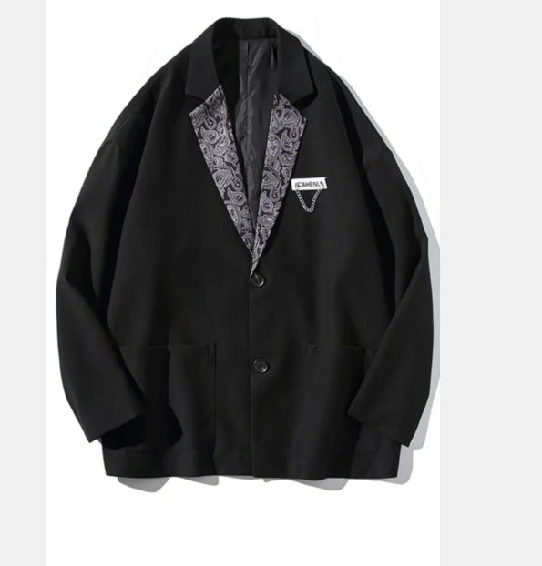 Damen Modischer Blazer mit Paisleymuster Shop Nory