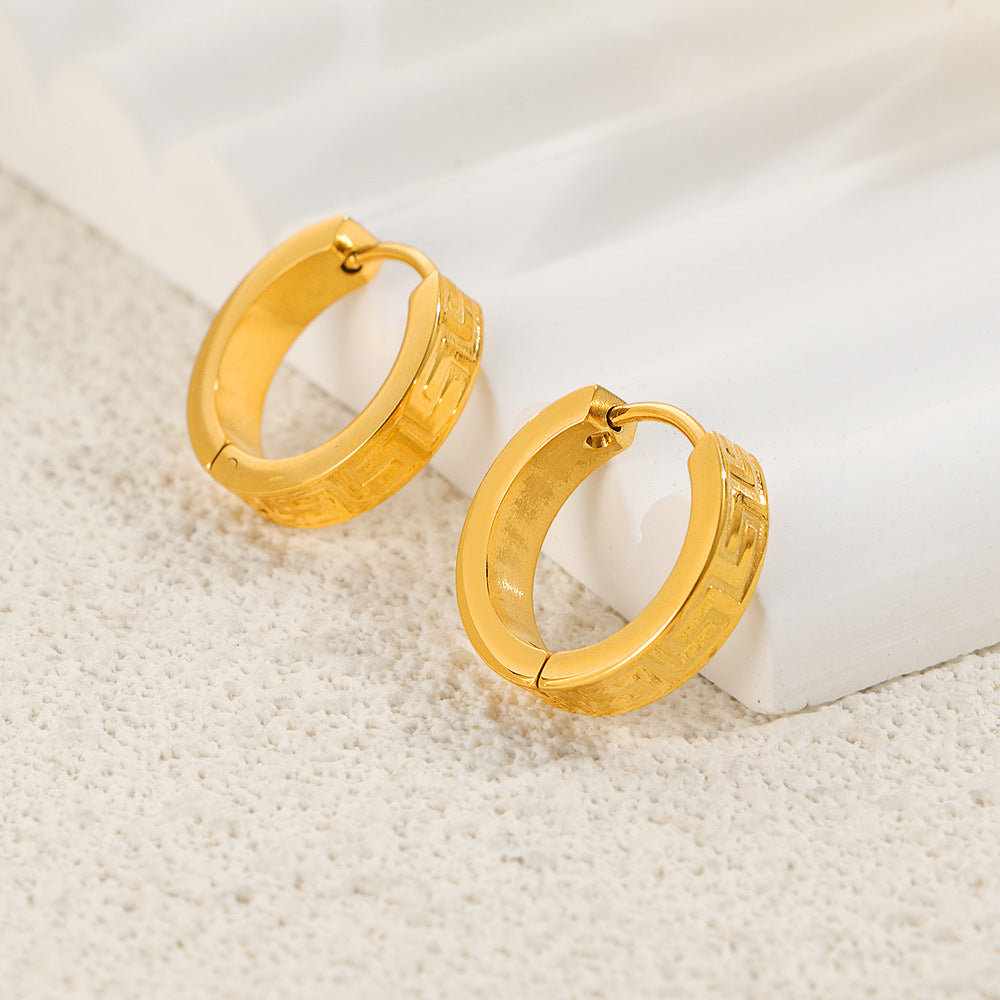 Damen Goldfarbene Creolen Shop Nory