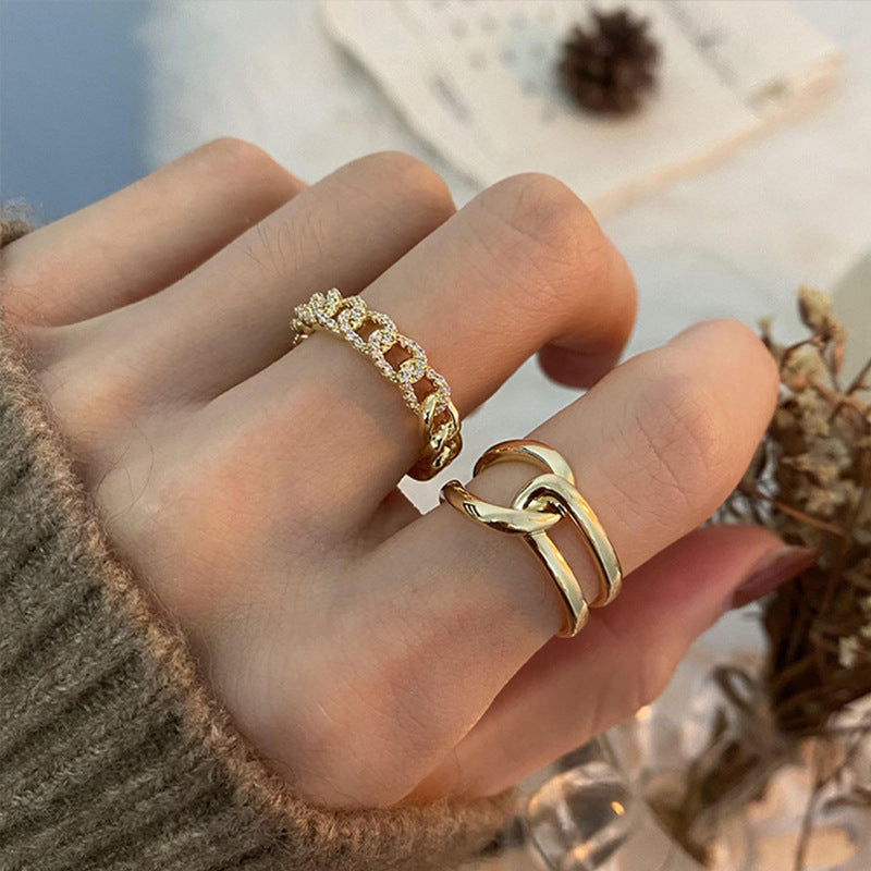 Damenring mit künstlerischem Kettendesign Shop Nory