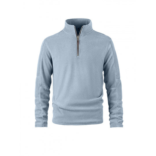 Herren Fleecepullover mit halbem Reißverschluss und Stehkragen Shop Nory