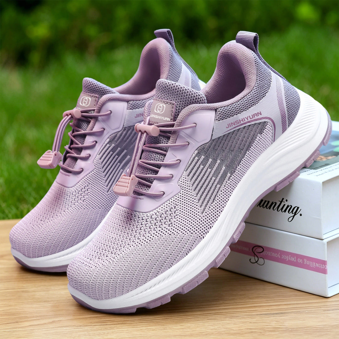 Damen nan leichter atmungsaktiver Strick-Walking-Sneaker mit Schnellzug-Kordel und gedämpfter EVA-Zwischensohle Shop Nory