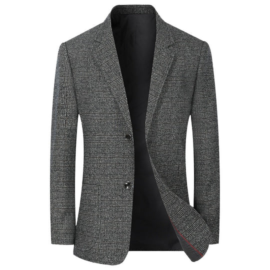 Herren Business-Casual Sakko mit Glencheck und leichtem Stretch Shop Nory