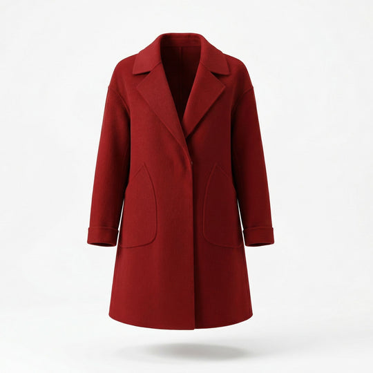 Damen Eleganter Wollmantel mit weit geschnittenem Design Shop Nory